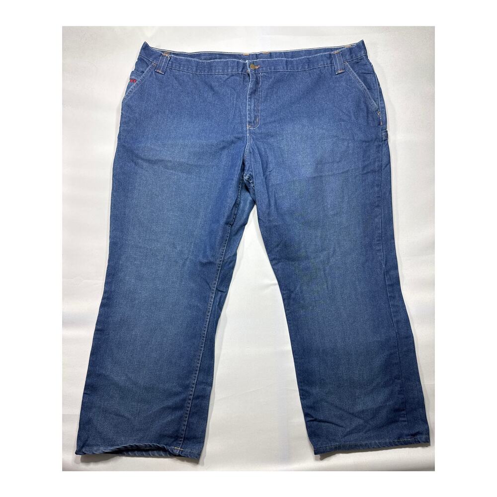 Lapco FR Men's Carpenter Straight Leg Blue Denim Jeans - Size 52x36 (52x33)